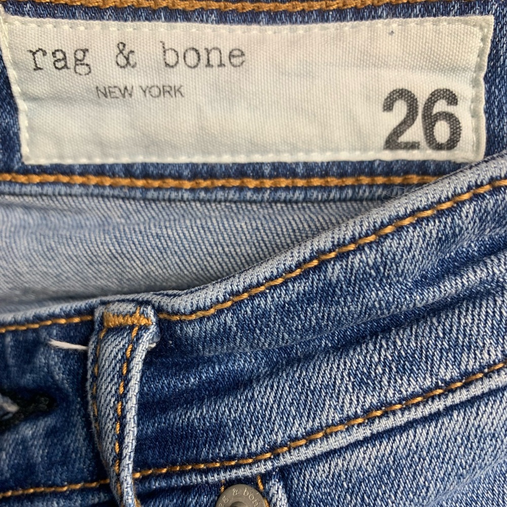 Rag & Bone Cate Ankle Skinny Frayed Jeans Size 26 - Picture 3 of 8